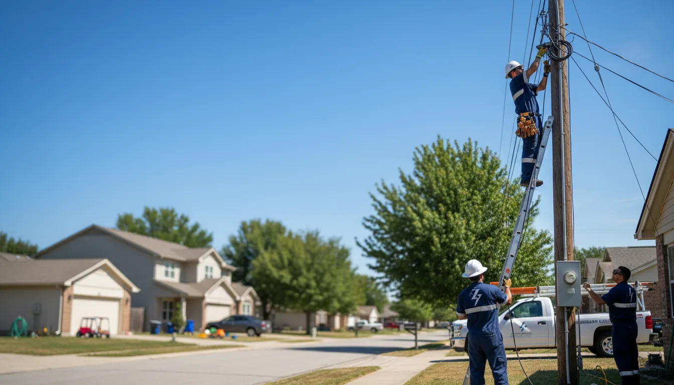 Residential electrician providing installation services in Sturkie, AR